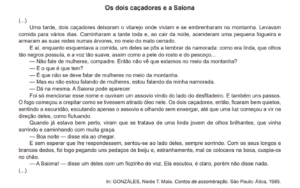 Os Dois Caçadores e a Saiona